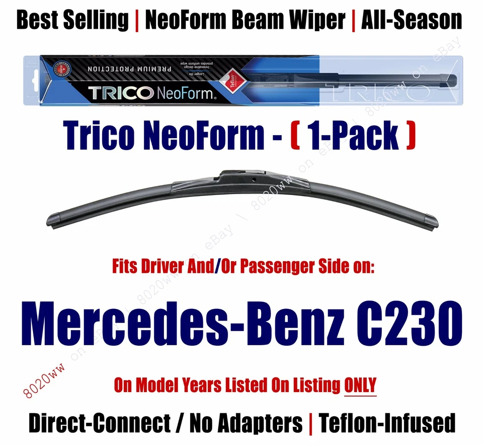 Super Premium NeoForm Wiper Blade Qty 1 fits 1997- 2000 Mercedes-Benz C230 16240 - Image 1 of 1