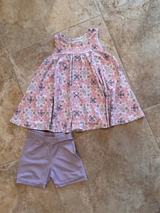 Be Girl Clothing Girl's Size 5 Outfit Floral Sleeveless Dress + Shorts - Picture 1 of 4