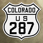 Colorado US route 287 marqueur autoroutier panneau routier Fort Collins Denver 1935