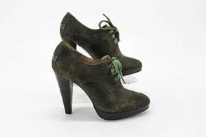 Zapatos de salón Frye para mujer Harlow Oxford talla 6M marrón tacón con cordones nuevos sin caja xq - Imagen 1 de 12