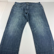 Lucky Brand Jeans Men's 35 x 29* 410 Athletic Slim Dark Blue Fade Stretch Denim