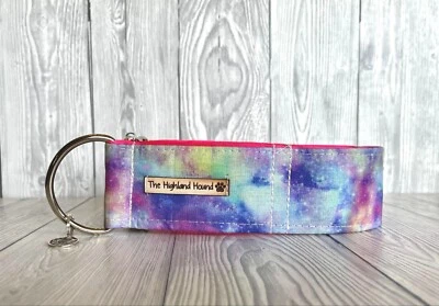 1.5" Luna Handmade Fishtail Martingale Dog Collar Greyhound, Whippet, Sighthound - Image 1 of 4