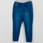 Womens 14 Seven7 Skinny Jeans Tummy Toner Jeggings Light Blue Wash 29" Inseam