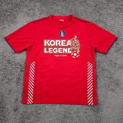 韩国传奇球衣成人中号(100)M红色足球KFA韩国衬衫透气 — 第 1/4 张图片