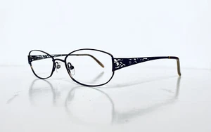 Elizabeth Arden Dark Rose Gold Oval Rectangular Glasses EA1032 52 17 130 - Picture 1 of 11