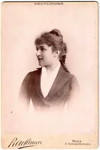 Komische Oper.Vaillant Couturier.Kabinettkarte.Ch.Reutlinger Paris.Fotoalbum - Bild 1 von 2