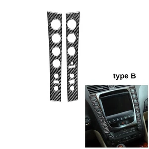 2Pcs For Lexus GS 2006-2011 Carbon Fiber Central Console Side Cover Trim Type B - Bild 1 von 8