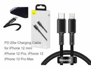 Baseus 1 m 2m PD 20W Fast Charge Data Sync Cable for iPhone 13 13 pro 13 Pro Max - Picture 1 of 3