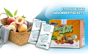 10 Gram Ethylene Gas Absorber Packets, Vegetable & Fruit Fresh Produce Protector - Picture 1 of 48