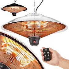 AREBOS Chauffage radiant de plafond 2000W avec lampe LED Chauffage de terrasse