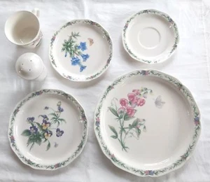 Noritake Conservatory 7915 Dishes Plate Cup Saucer Salt Pepper BUY 1 OR MANY - Picture 1 of 25