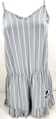 NEW Colorado Avalanche Concepts Sport Tank Top Ruffle Romper Pajamas Women M - Image 1 of 4