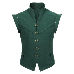 EN STOCK Enredado Flynn Jinete Príncipe Disfraz Conjunto Chaleco Verde Halloween - Imagen 1 de 3