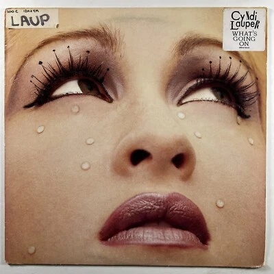 Cyndi Lauper “What's Going On/One Track Mind” LP/Single (VG+) PROMO, Hype 1987 - Image 1 of 4