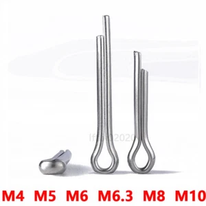 Cotter Split Pins 4mm up to 10mm - A2 Stainless Steel - DIN 94 Clevis Pin Metric - Picture 1 of 5