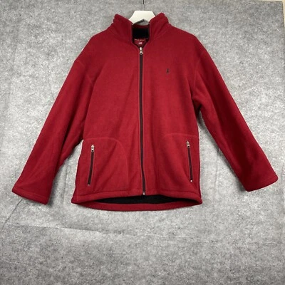 Chaqueta polar roja Polo Sport Ralph Lauren para hombre bolsillos con cremallera completa talla grande L Foto 1 de 4