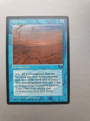 Tidal Flats, MTG Fallen Empires (1994) Common Blue Enchantment NM - Image 1 of 2