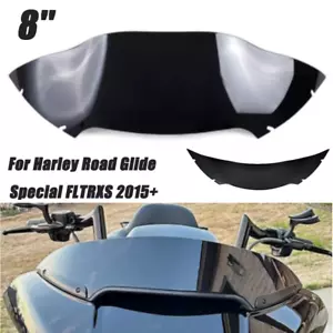 8'' Black Windshield Windscreen For Harley Road Glide Special FLTRXS 2015-up - Foto 1 di 9