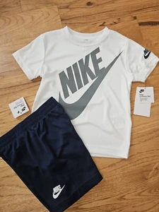 NWT boys Nike 2 pc shirt/shorts set size 4 6 - Picture 1 of 1