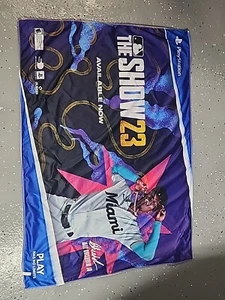 MLB The Show 23 Gamestop Display Banner Cloth/Fabric Game promo Banner - Picture 1 of 7