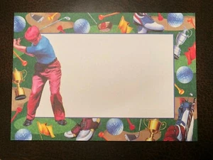 10 Golf Rand flache Notizkarten mit Umschlägen - 4-1/4" x 6-1/4" - Bild 1 von 5