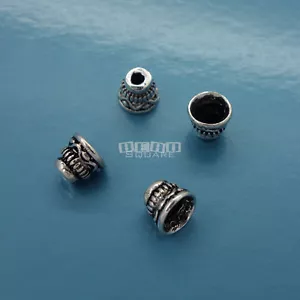 4 Stck. Sterlingsilber Welle Quaste Top/Perlenkappe/Kegel Abdeckung 5,6 x 4,7 mm #33063 - Bild 1 von 1