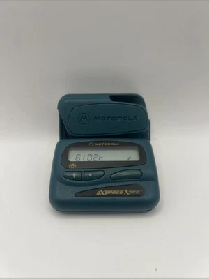 0162482Q JADE Motorola Express Extra Jade Pager & Holster - Read Description - Photo 1/4