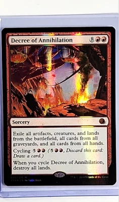 2014 MTG Magic The Gathering V14 From the Vault Foil #5 Decree of Annihilation - Image 1 of 2