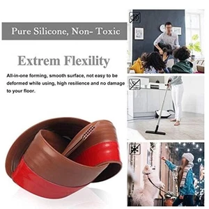 Door Sweep Seal Adjustable Silicone Draft Stopper for Noise and Weather Blocker - Picture 1 of 14