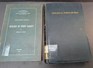 LOT OF 2 Geological Survey Books: Geological Survey of OHIO and Perry County HC - Picture 1 of 24