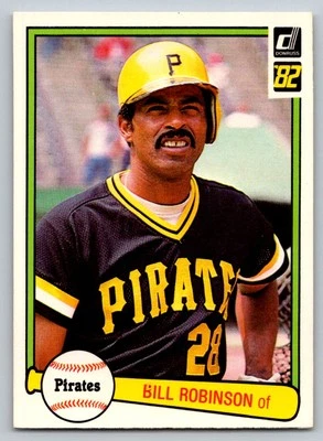 1982 Donruss #402 Bill Robinson Pittsburgh Pirates - Image 1 of 2