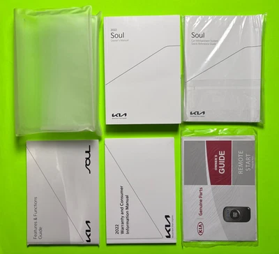 2022 Kia SOUL Factory Owners Manual Set w/ Car Infotainment *OEM* - Image 1 of 4