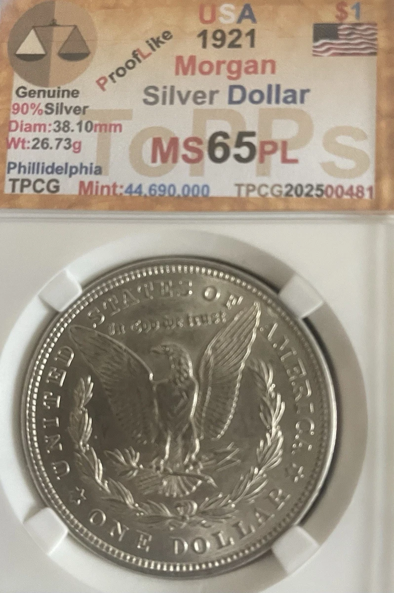 1921 MS 65 Graded Morgan Dollars for sale | eBay