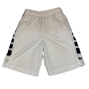 Nike Elite Dri-Fit Shorts Kids Size 7 White 100% Polyester EUC - Picture 1 of 7