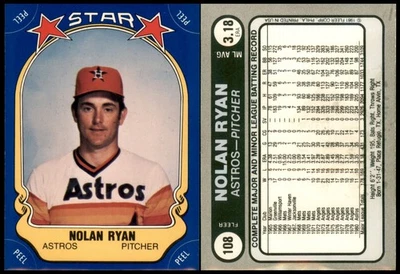 1981 Fleer Baseball Stickers - 6 Card Lot - Read Description - Image 1 of 4