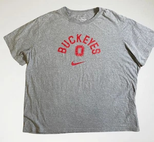 Nike Ohio State Buckeyes Gray T-Shirt Mens XXL Short Sleeve The Nike Tee - Picture 1 of 5