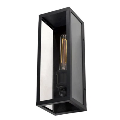 Forte Lighting 1155-01 Erin Outdoor Wall Sconce - Black - Image 1 of 4