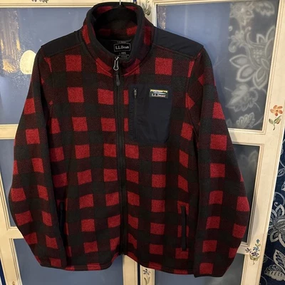 JAQUETA LL BEAN FEMININA REG L VERMELHA PRETA ZÍPER COMPLETO BOLSOS COM ZÍPER  - Imagem 1 de 4