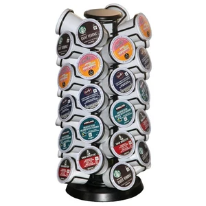 K Cups Holder,K Cup Carousel, Coffee Pods Storage Organizer Stand,Comes All i... - Picture 1 of 5