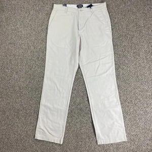 CHAPS Pants Mens 34x34 Ivory Chinos Classic Straight Button Pocket 100% Cotton - Picture 1 of 15