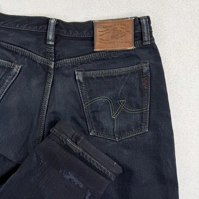 Jeans de mezclilla crudos con ribete Iron Heart × Self Edge Japón 21 oz W34 L35 hechos en Japón Foto 1 de 4