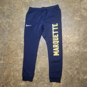 Nike Marquette Golden Eagles Club Fleece Jogger Sweatpants Mens Medium M Blue  - Picture 1 of 12