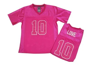 Maglia Jordan Love #10 Green Bay squadra di calcio donna personalizzata rosa Bling - Foto 1 di 5