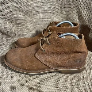 UGG Australia 1006082 Leighton Leather Desert Chestnut Twinsole Mens 8 - Picture 1 of 10