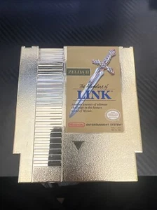 Nintendo Zelda 2 Adventures of Link Gold Oval SoQ (TM) w/Manual & Sleeve WORKS  - Picture 1 of 6