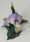 VTG Porcelain Purple Bearded Iris 4" Flower Spring Figurine EUC