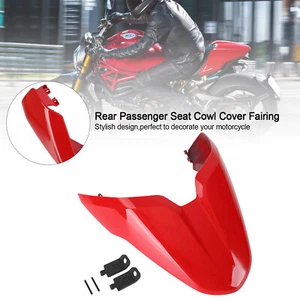 Rear Passenger/Pillion Seat Cover Fairing Fit Ducati Monster 797 821 1200 Red U0 - Picture 1 of 10