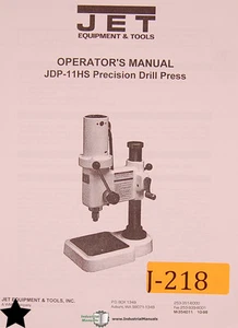 Jet JDP-11HS, Precision Drill Press, Operators Manual - Picture 1 of 1