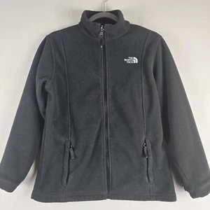 THE NORTH FACE Black full zip Fleece Jacket youth Large Girls.B119 - Picture 1 of 13