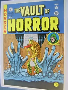 Vault of Horror #15 Poster EC Comics Totengräber 13""x9-1/2"" Wandkunst JohnnyCraig - Bild 1 von 2